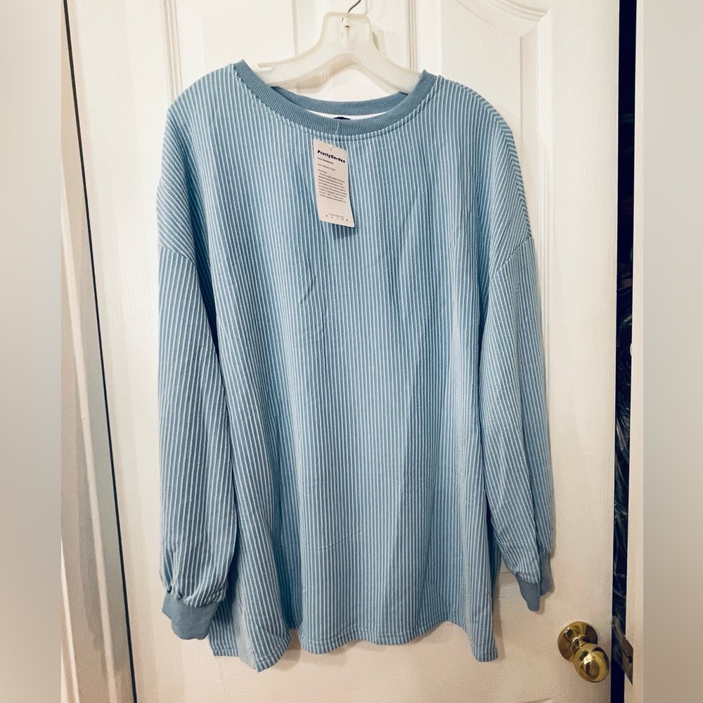 🦋NWT🦋 Women’s Ribbed Crewneck Sweater in Sky Blue